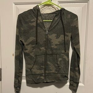 Camouflage Zip-Up Hoodie